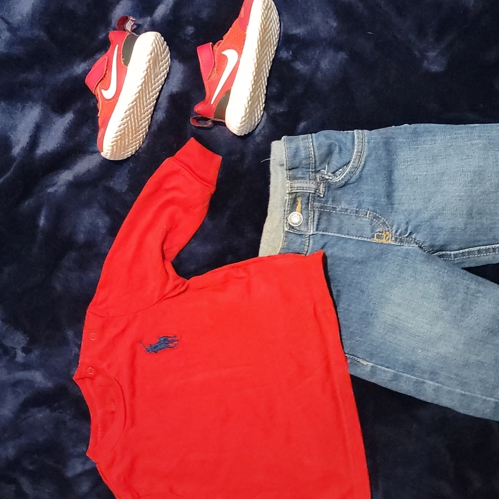Ralph Lauren Baby Boy Matching Outfit